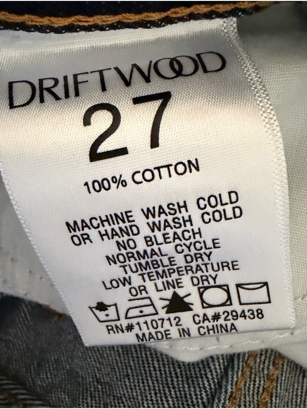 DRIFTWOOD Dark Blue Frayed Hem HR Goldie Denim Shorts - Picture 5 of 5